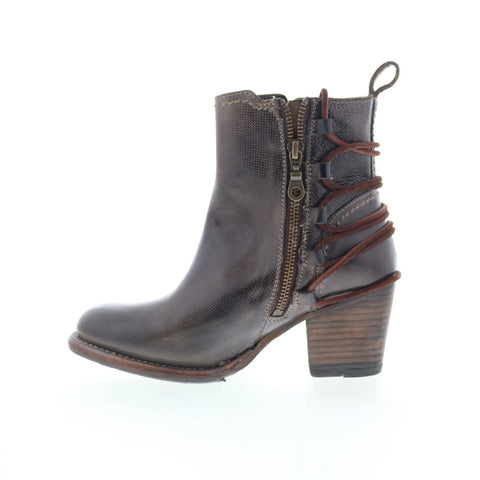 Bed Stu Blaire F387011 Womens Brown Leather Zipper Casual Dress Boots
