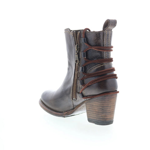 Bed Stu Blaire F387011 Womens Brown Leather Zipper Casual Dress Boots