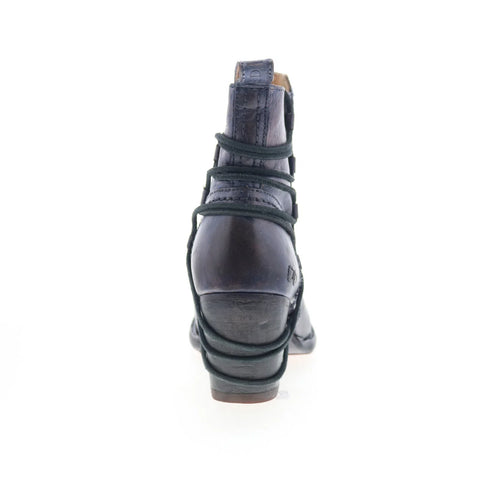 Bed Stu Blaire F387011 Womens Blue Leather Zipper Casual Dress Boots
