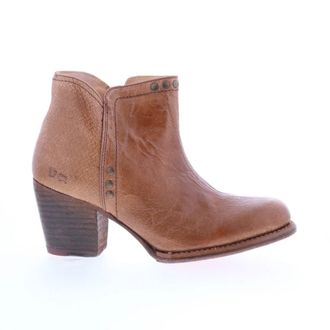 Bed Stu Yell P F387015 Womens Brown Leather Zipper Western Boots
