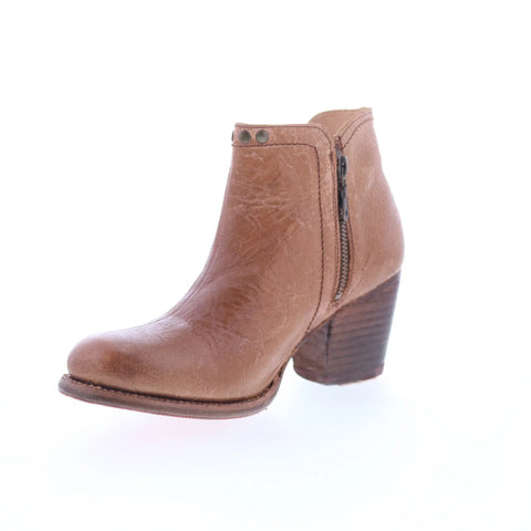Bed Stu Yell P F387015 Womens Brown Leather Zipper Western Boots