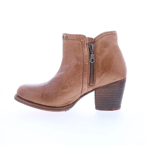 Bed Stu Yell P F387015 Womens Brown Leather Zipper Western Boots