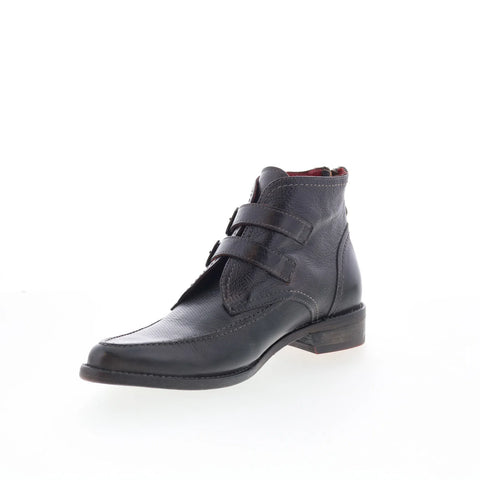 Bed Stu May F392018 Womens Black Leather Zipper Western Boots
