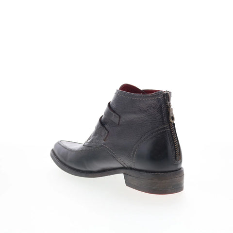 Bed Stu May F392018 Womens Black Leather Zipper Western Boots