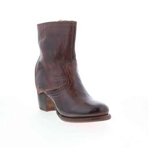 Bed Stu Lissa F393016 Womens Brown Leather Zipper Western Boots