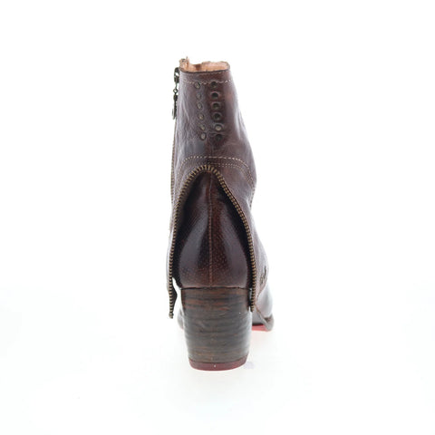 Bed Stu Lissa F393016 Womens Brown Leather Zipper Western Boots