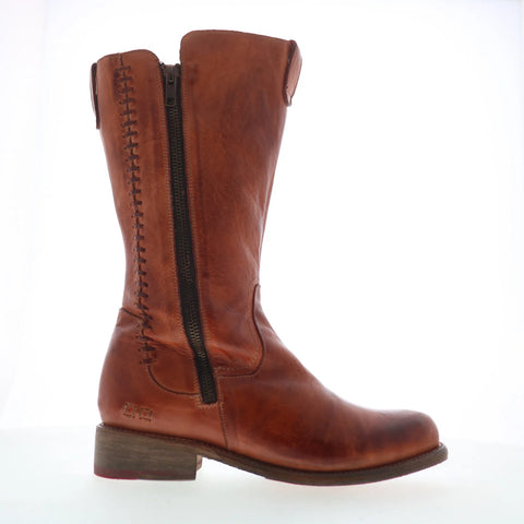 Bed Stu Latifah F393063 Womens Brown Leather Zipper Western Boots