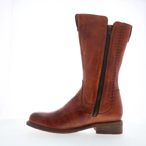 Bed Stu Latifah F393063 Womens Brown Leather Zipper Western Boots