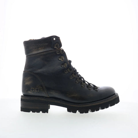 Bed Stu Khya F393065 Womens Black Leather Lace Up Western Boots