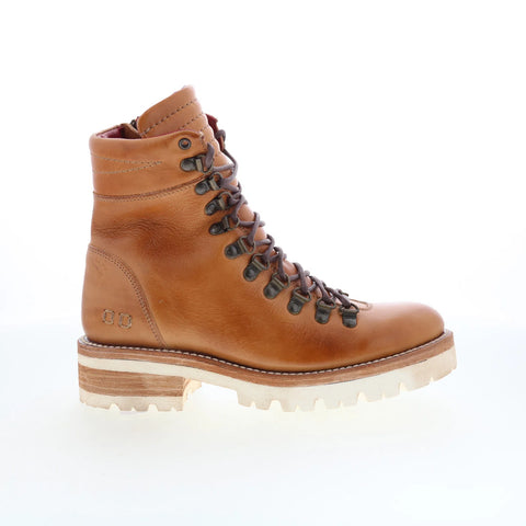 Bed Stu Khya F393065 Womens Brown Leather Lace Up Casual Dress Boots