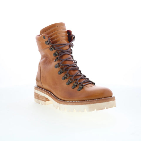 Bed Stu Khya F393065 Womens Brown Leather Lace Up Casual Dress Boots