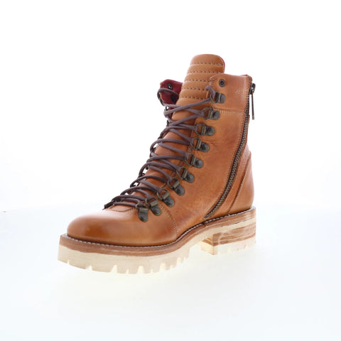 Bed Stu Khya F393065 Womens Brown Leather Lace Up Casual Dress Boots