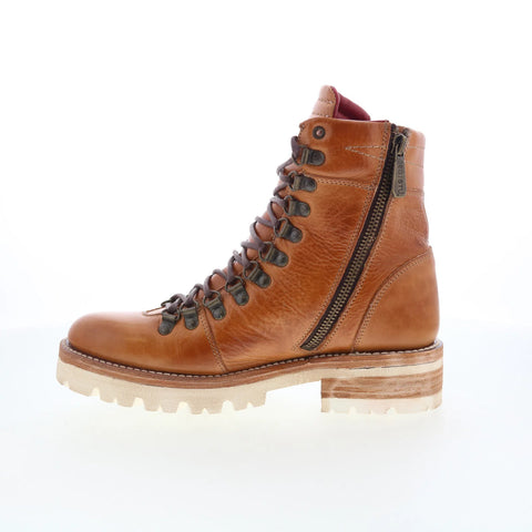 Bed Stu Khya F393065 Womens Brown Leather Lace Up Casual Dress Boots