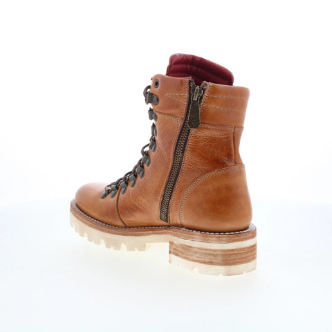Bed Stu Khya F393065 Womens Brown Leather Lace Up Casual Dress Boots