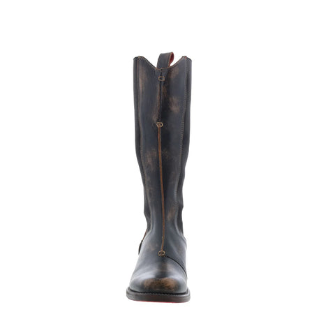 Bed Stu Clarisse F393069 Womens Black Leather Slip On Western Boots