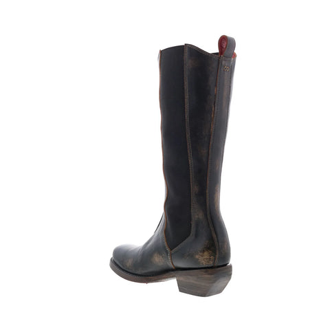 Bed Stu Clarisse F393069 Womens Black Leather Slip On Western Boots