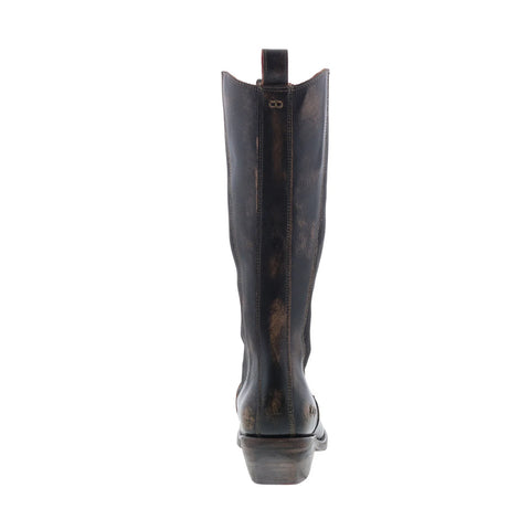 Bed Stu Clarisse F393069 Womens Black Leather Slip On Western Boots