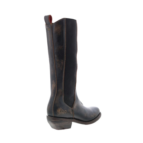 Bed Stu Clarisse F393069 Womens Black Leather Slip On Western Boots