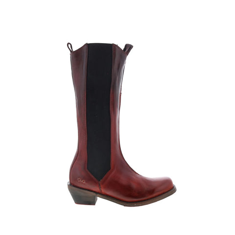Bed Stu Clarisse F393069 Womens Brown Leather Slip On Western Boots