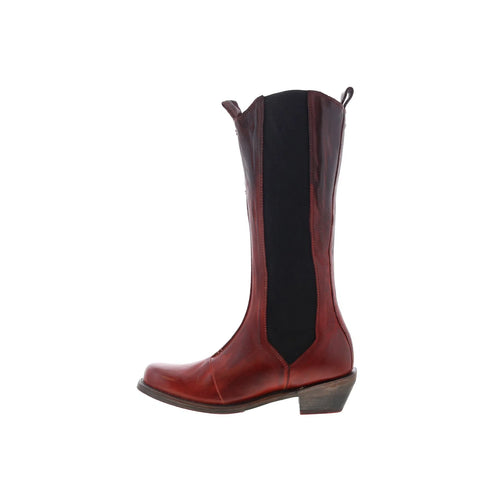 Bed Stu Clarisse F393069 Womens Brown Leather Slip On Western Boots