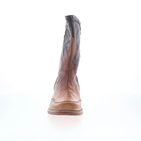 Bed Stu Colleen F393070 Womens Brown Leather Zipper Western Boots