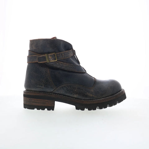 Bed Stu Tanzania F393086 Womens Black Leather Zipper Casual Dress Boots