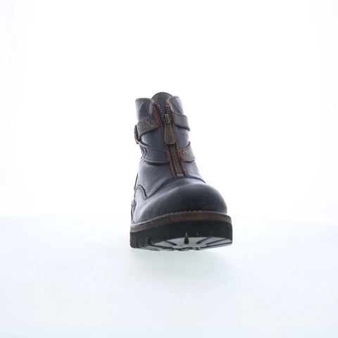 Bed Stu Tanzania F393086 Womens Black Leather Zipper Casual Dress Boots