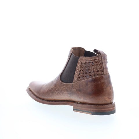 Bed Stu Rove F397005 Womens Brown Leather Slip On Chelsea Boots