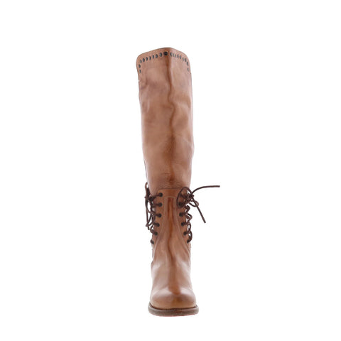 Bed Stu Loxley F311018 Womens Brown Leather Zipper Knee High Boots