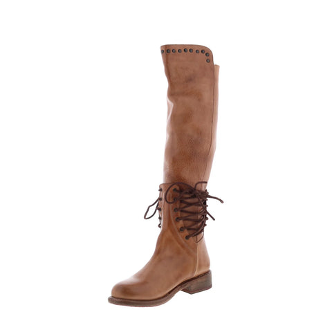 Bed Stu Loxley F311018 Womens Brown Leather Zipper Knee High Boots