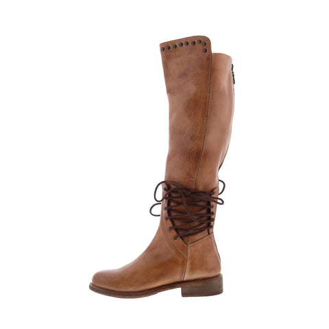 Bed Stu Loxley F311018 Womens Brown Leather Zipper Knee High Boots