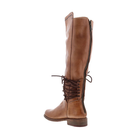 Bed Stu Loxley F311018 Womens Brown Leather Zipper Knee High Boots