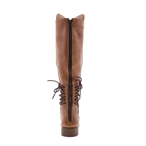 Bed Stu Loxley F311018 Womens Brown Leather Zipper Knee High Boots