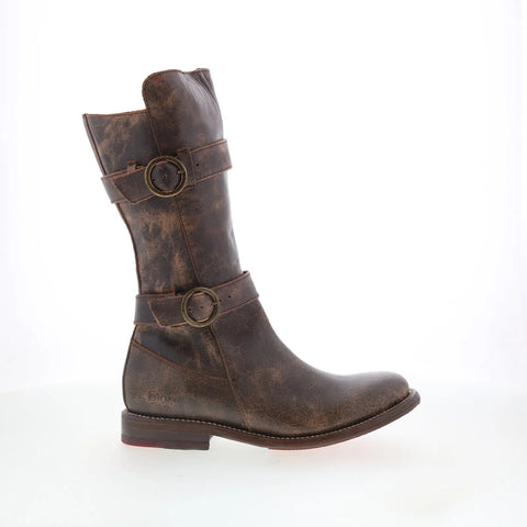 Bed Stu Turn F321005 Womens Brown Leather Zipper Western Boots