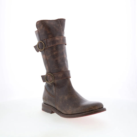 Bed Stu Turn F321005 Womens Brown Leather Zipper Western Boots