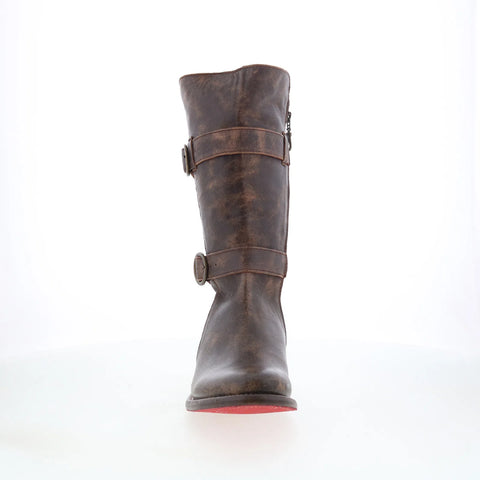 Bed Stu Turn F321005 Womens Brown Leather Zipper Western Boots