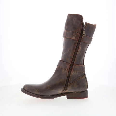 Bed Stu Turn F321005 Womens Brown Leather Zipper Western Boots