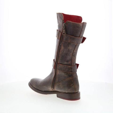 Bed Stu Turn F321005 Womens Brown Leather Zipper Western Boots