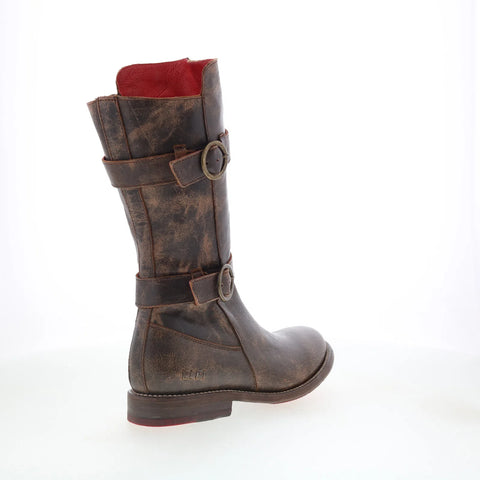 Bed Stu Turn F321005 Womens Brown Leather Zipper Western Boots