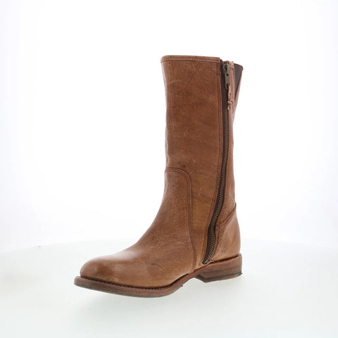 Bed Stu Annette F321122 Womens Brown Leather Zipper Western Boots