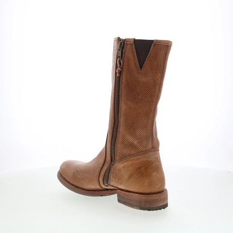 Bed Stu Annette F321122 Womens Brown Leather Zipper Western Boots