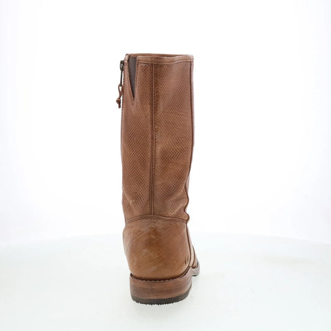 Bed Stu Annette F321122 Womens Brown Leather Zipper Western Boots