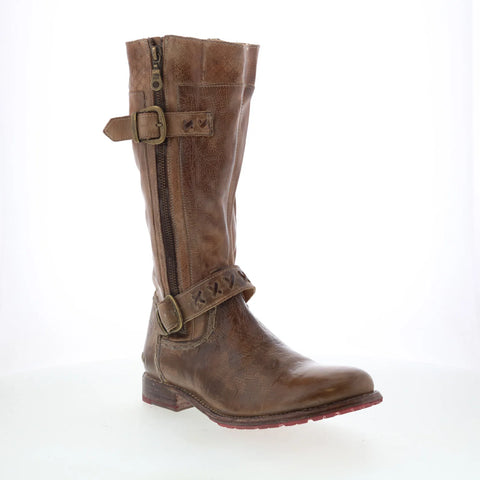 Bed Stu Gogo S F321144 Womens Black Leather Zipper Western Boots