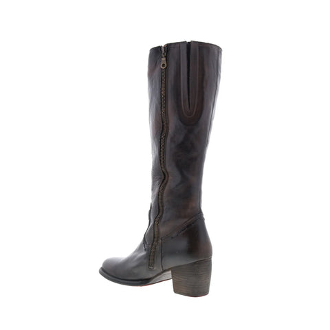 Bed Stu Fate F322006 Womens Black Leather Zipper Knee High Boots