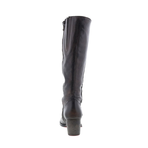 Bed Stu Fate F322006 Womens Black Leather Zipper Knee High Boots