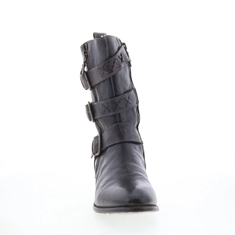 Bed Stu Blanchett F328003 Womens Black Leather Casual Dress Boots