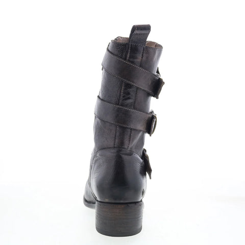 Bed Stu Blanchett F328003 Womens Black Leather Casual Dress Boots