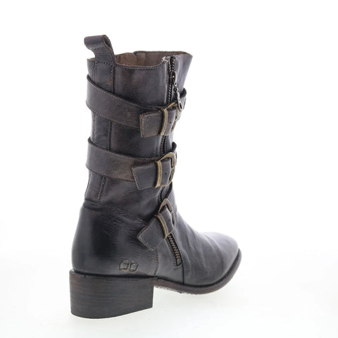 Bed Stu Blanchett F328003 Womens Black Leather Casual Dress Boots