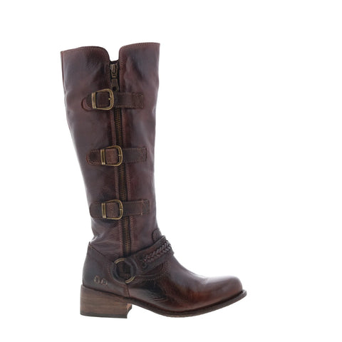 Bed Stu Skyla F378104 Womens Brown Leather Zipper Knee High Boots