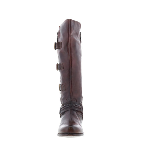 Bed Stu Skyla F378104 Womens Brown Leather Zipper Knee High Boots